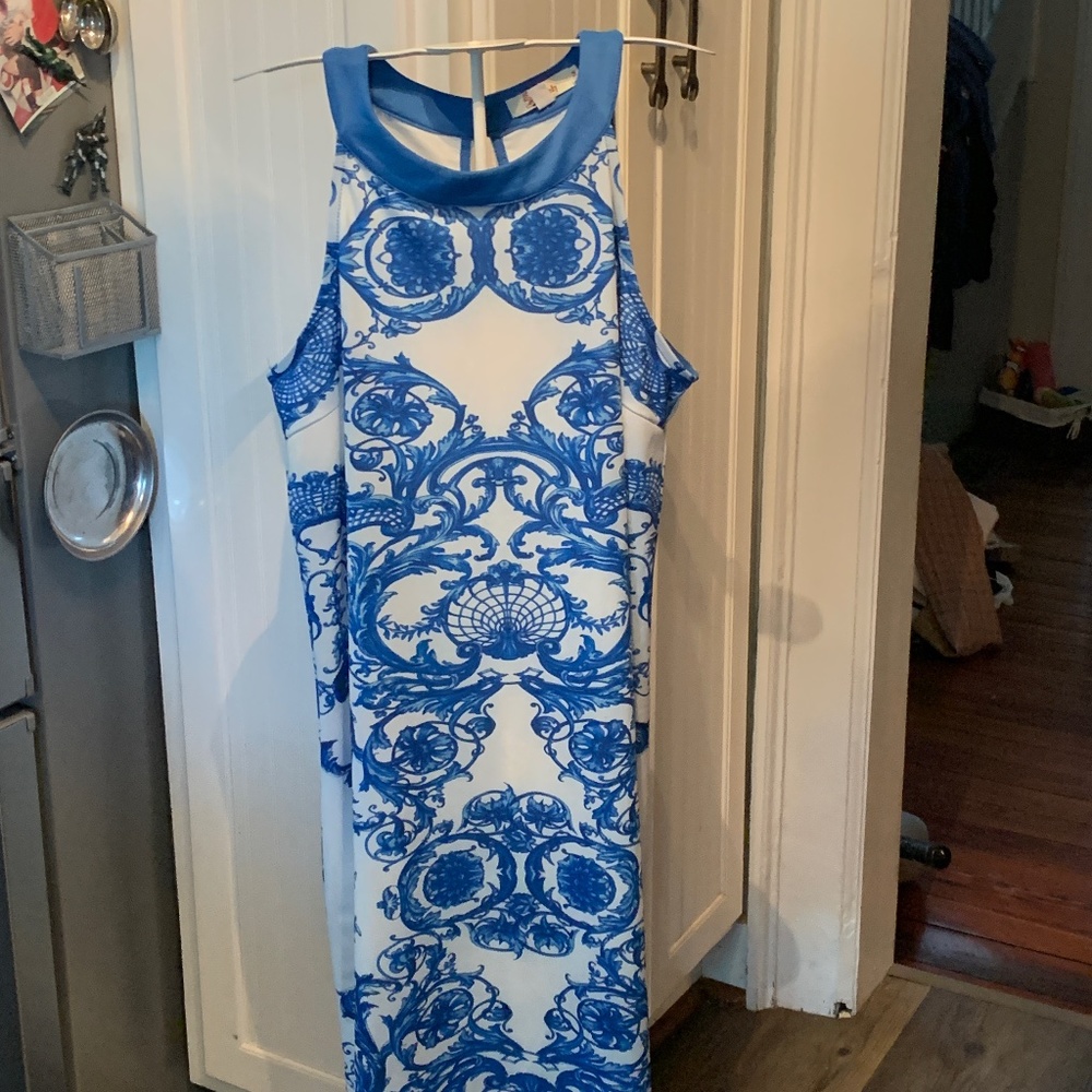 Aryeh Asian print dress. Worn twice